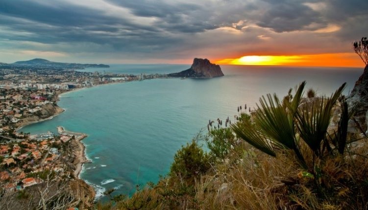 Calpe couché de soleil